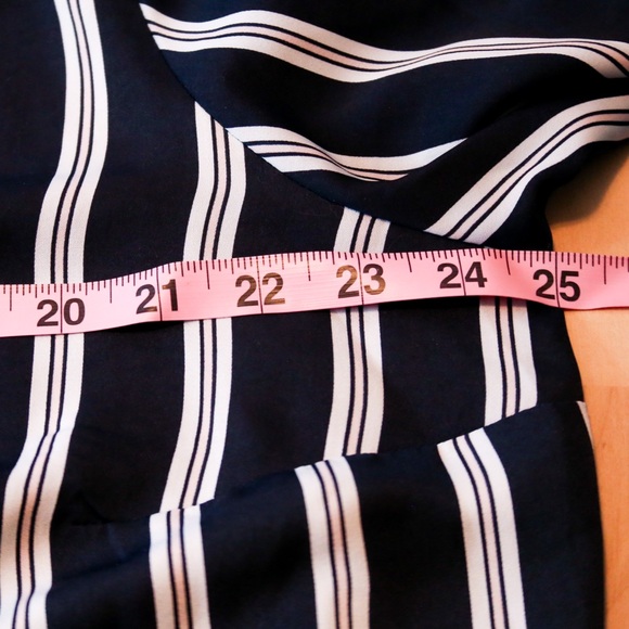 AVA & VIV Navy Striped Button-Down Shirt 3X - Picture 7 of 11